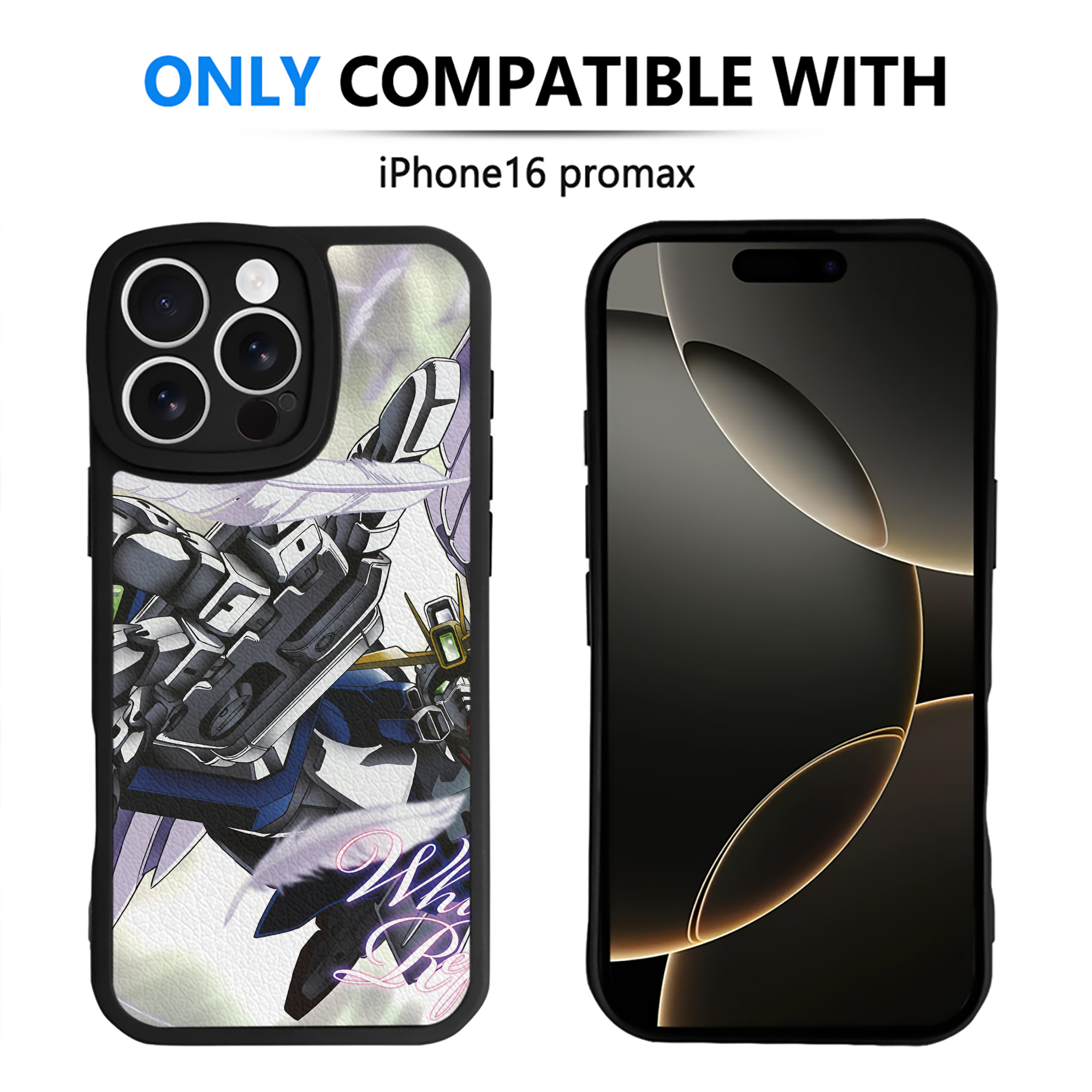 （画像用） 機動戦士ガンダム Mobile Suit Gundam 【iPhone 16シリーズ対応】シリコンスマホケース（レザー調） 材質：シリコン